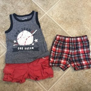 12 mth boy summer short shirt Nike, CK ,Gap bundle
